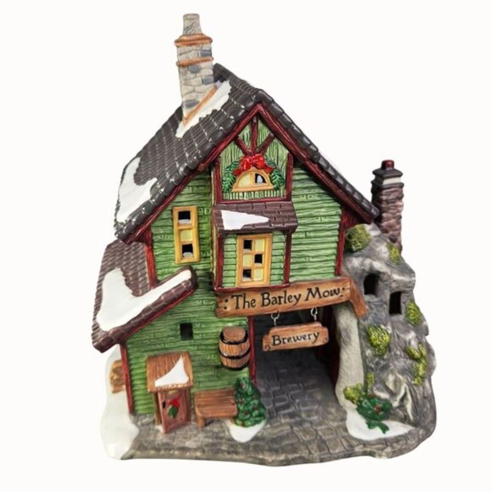 Santas Workbench Collection Barley Mow‎ Brewery Lighted House Christmas Village